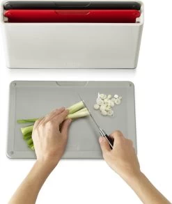 Joseph Joseph JosephJoseph - Snijplank - In Houder - Set Van 3 Stuks - Grijs -Keukenbarbecue 1010x1200 2