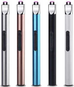 Staza - Oplaadbare Lange Elektrische Aansteker - Duurzame Plasma Aansteker - Inclusief Cadeauverpakking - BBQ - Kaarsen - Zwart -Keukenbarbecue 1015x1200