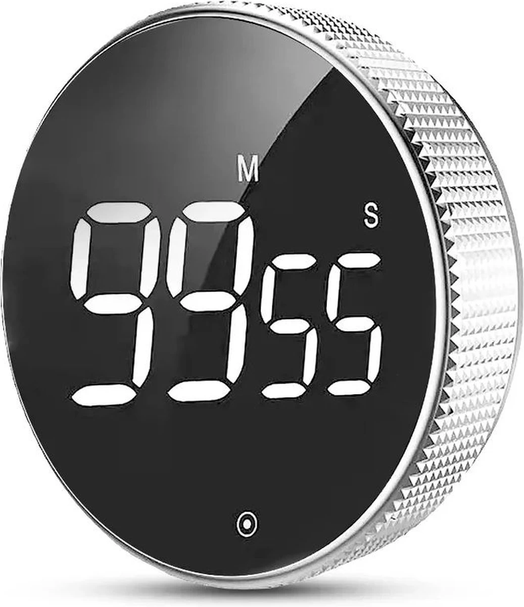 Merkloos Digitale Kookwekker Zilver Van METU-Online - Smart Timer - LED Display - Magnetisch Met Handige Draaiknop - Barbecue Kookwekker Magneet - BBQ Wekker 3 Merkloos Digitale Kookwekker Zilver Van METU-Online - Smart Timer - LED Display - Magnetisch Met Handige Draaiknop - Barbecue Kookwekker Magneet - BBQ Wekker