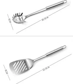Merkloos Keukenset Kookgerei - Keukengerei Set - 12-delig - Able & Borret -Keukenbarbecue 1046x1200 4