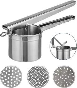 Haushalt 14073 - Aardappelpers - Puree - RVS - 3 Losse Schijven -Keukenbarbecue 1050x1200 1