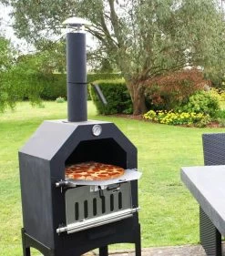 Merkloos MaxxGarden Pizza Oven - Smoker Barbecue Houtskool 45 X 65 X 158cm -Keukenbarbecue 1053x1200 1