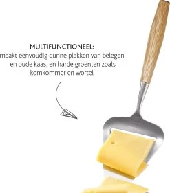 Boska Kaasschaaf Oslo - Kaaschaaf Harde Kaas - Kaasschaaf Voor Oude Kaas - Kaasschaaf Houten Handvat - RVS - Keukengerei - Keuken Accessoires - 10 Jaar Garantie -Keukenbarbecue 1055x1200 1