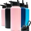 Thermosfles - Pastel Pink - 1 Liter - Extra Dop Met Rietje & Drinktuit - Thermosflessen - Isoleerfles - BPA Vrij - Lekvrij - Thermosfles 1 Liter - Isoleerfles 1 Liter - Thermoskan - Isoleerbeker - Thermosbeker -Keukenbarbecue 1063x1200 1