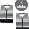 Merkloos 2 Stuks RVS Handdoekhouders - Handdoek Klem - Handdoek Haak -Keukenbarbecue 1064x1200 3