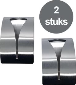 Merkloos 2 Stuks RVS Handdoekhouders - Handdoek Klem - Handdoek Haak