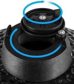 Patton Kamado Grill 13" - Keramisch - Kookoppervlak Ø 28 - Mat Zwart -Keukenbarbecue 1066x1200 1