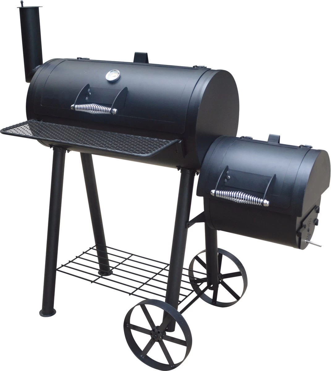 Fire Beam Houtskool Barbecue - Grilloppervlak (LxB) 35 X 66 Cm - Smoker - Zwart 3 Fire Beam Houtskool Barbecue - Grilloppervlak (LxB) 35 X 66 Cm - Smoker - Zwart
