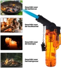 Prof Turbo Aansteker - Stormaansteker - Kaarsen - BBQ - Sigaren - 1 St -Keukenbarbecue 1078x1200 1