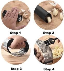 Mister Mill Knoflookpers RVS Incl. Peller En Borstel - Lookpers - Knoflook Pers - Gemberpers - Knoflooksnijder - Knoflookpeller - Garlic Press -Keukenbarbecue 1078x1200 2