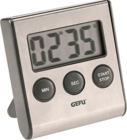 GEFU Digitale Timer - Kookwekker - Zilver - RVS