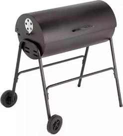 BBQ XL Houtskoolbarbecue - Cilindervorm - Grilloppervlak (LxB) 71 X 35 Cm - Zwart -Keukenbarbecue 1089x1200 1