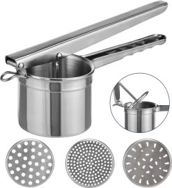 Haushalt 14073 - Aardappelpers - Puree - RVS - 3 Losse Schijven -Keukenbarbecue 1097x1200 1