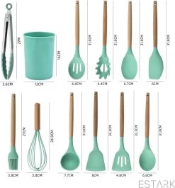ESTARK® Keukengerei Set - Keukengerei Houder - Keukengerei Set Met Houder - 12 Delig - Antraciet Zwart - Houten Steel - Siliconen - Kerstcadeau - Pastalepel - Spatel Voor Beslag - Open Spatel - Grote Lepel - Open Lepel - Soeplepel - Keuken Spatels 12 27 ESTARK® Keukengerei Set - Keukengerei Houder - Keukengerei Set Met Houder - 12 Delig - Antraciet Zwart - Houten Steel - Siliconen - Kerstcadeau - Pastalepel - Spatel Voor Beslag - Open Spatel - Grote Lepel - Open Lepel - Soeplepel - Keuken Spatels 12 -Keukenbarbecue 1117x1200 1