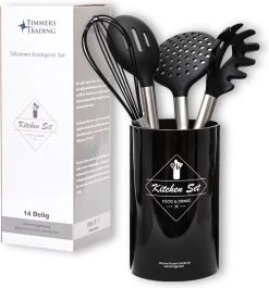 Keukengerei Set Met Houder 14 Delig - Hittebestendig / BPA Vrij / Siliconen - Keuken Gerei - Keukenset 23 Keukengerei Set Met Houder 14 Delig - Hittebestendig / BPA Vrij / Siliconen - Keuken Gerei - Keukenset -Keukenbarbecue 1119x1200 1