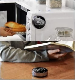 Merkloos Magnetische Timer - Digitale LED Display Stopwatch - Interval Muurklok - Douchetimer - Kookwekker - Cool En Stijlvol -Keukenbarbecue 1123x1200 3