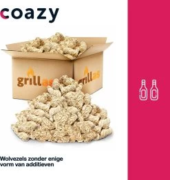 Aanmaakkrullen Voor BBQ Of Kachel | 3kg ECO FSC Gecertificeerd Aanmaakhout Barbecue - Biologisch En Duurzaam Aanmaakwokkels - Houtwol Wokkels - Barbeque Aansteker - Aanmaakblokjes - Accessoires - Ongeveer 240 Krullen -Keukenbarbecue 1132x1200 2