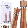 Luxe Peper En Zoutmolen Set - Pepermolen - Acacia Hout - RVS - 21cm