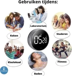 Digitale Kookwekker - Smart Timer - LED Display - Magnetisch Met Handige Draaiknop -Keukenbarbecue 1145x1200 8