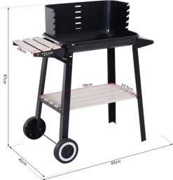 Verrijdbare Barbecue – Houtskool/Briketten - Verstelbare Grillplaat – Houten Tafel – Winscherm – Gewicht 5.9kg 21 Verrijdbare Barbecue – Houtskool/Briketten - Verstelbare Grillplaat – Houten Tafel – Winscherm – Gewicht 5.9kg -Keukenbarbecue 1150x1200 3