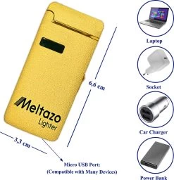 MELTAZO Elektrische Aansteker, Aansteker Gas, Electric Lighter, Gasaansteker Navulbaar, Elektronische Aansteker, Aansteker Plasma, Aansteker Vuurwerk, USB Aansteker Plasma, 2-in-1 Aansteker Voor Sigaretten Camping Kaarsen - 2023 Editie -Keukenbarbecue 1158x1200