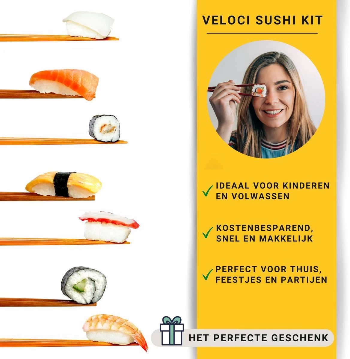 Merkloos Sushi Set 11 Delig - Sushi Maker - Sushi Set - Sushi Kit - Verschillende Vormen - Sushi Maken - 4 Merkloos Sushi Set 11 Delig - Sushi Maker - Sushi Set - Sushi Kit - Verschillende Vormen - Sushi Maken - - Afbeelding 2