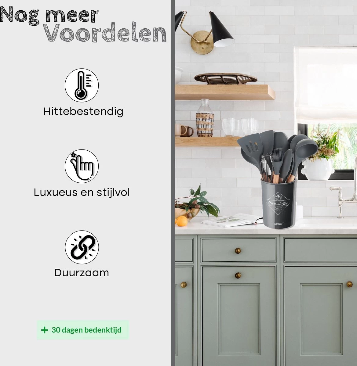 Proudproducts – Keukengerei Set – Kookgerei – Keukengerei – Siliconen – 12 - Delig – BPA Vrij 7 Proudproducts – Keukengerei Set – Kookgerei – Keukengerei – Siliconen – 12 - Delig – BPA Vrij - Afbeelding 5