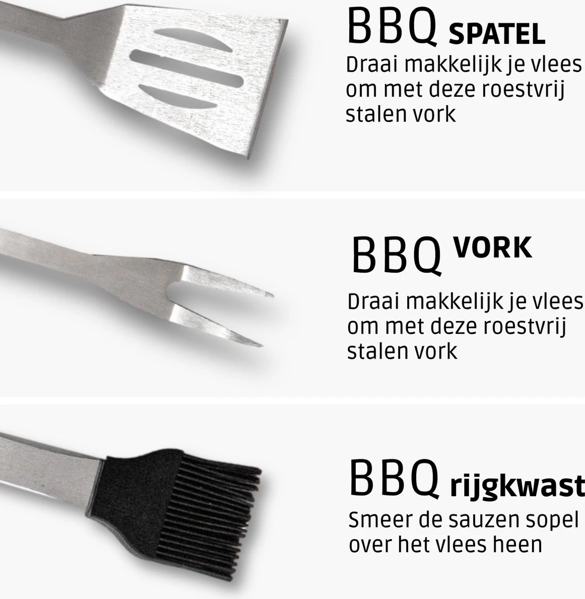 Bbq Accesoires – Bbq Gereedschap – Bbq Set – 22 Delig – RVS 6 Bbq Accesoires – Bbq Gereedschap – Bbq Set – 22 Delig – RVS - Afbeelding 4