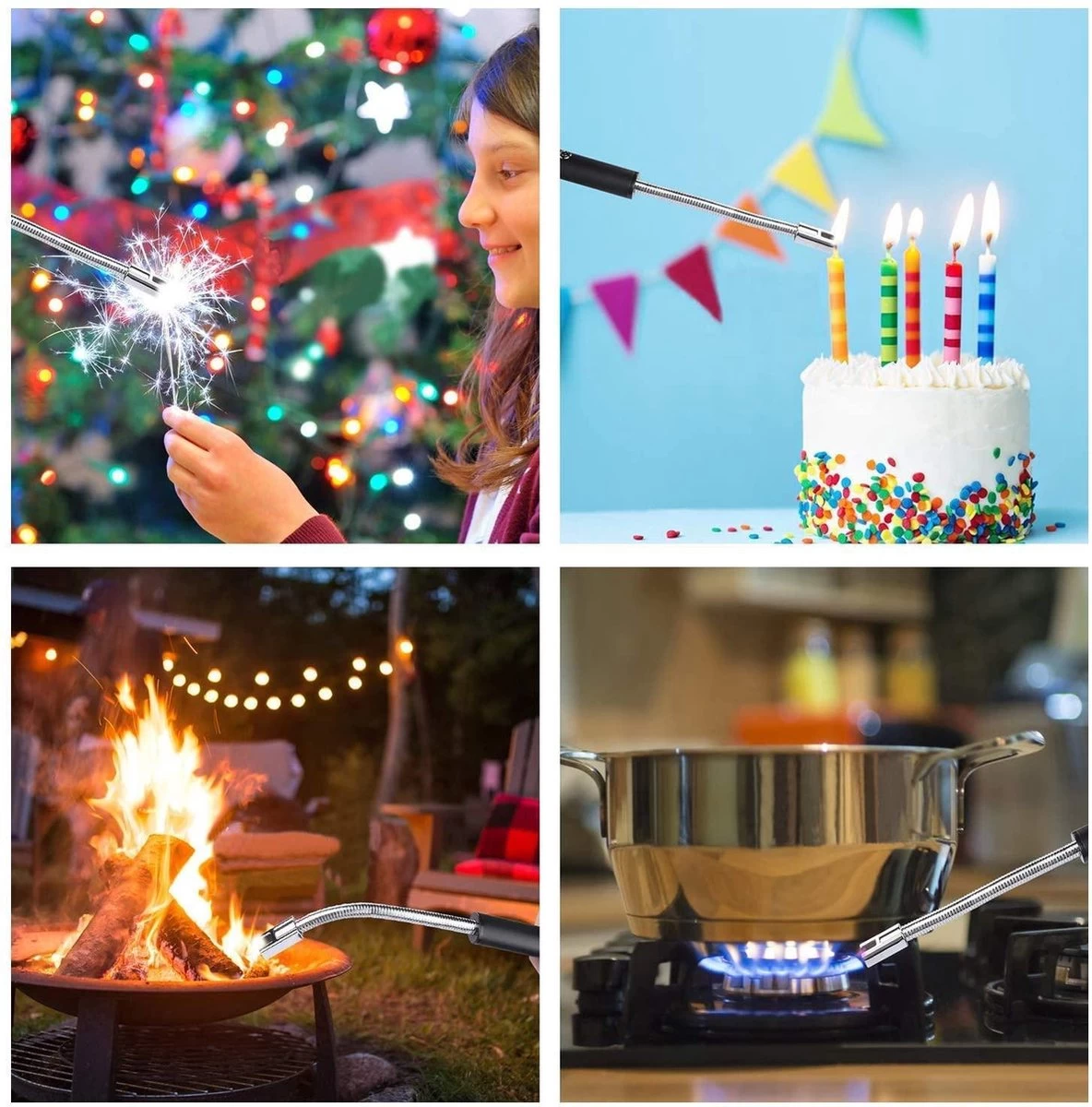 Elektrische Aansteker – USB Oplaadbaar - Blauw – Fornuis – BBQ – Openhaard – Lange Flexibele Aansteker 4 Elektrische Aansteker – USB Oplaadbaar - Blauw – Fornuis – BBQ – Openhaard – Lange Flexibele Aansteker - Afbeelding 2