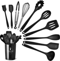 Keukengerei Set 11 Delig - Hittebestendig / BPA Vrij / Siliconen - Kookgerei Met Houder 25 Keukengerei Set 11 Delig - Hittebestendig / BPA Vrij / Siliconen - Kookgerei Met Houder -Keukenbarbecue 1186x1200 3