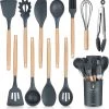 IGOODS - Keukengerei Sets Siliconen - 12-Delig Kookgerei Sets - Siliconen Inclusief Gebruiksvoorwerpen Houders - Antikleef Anti-Kras Kookgerei - Keukengereedschap Met Houten Handvat -Donker Grijs 1 IGOODS - Keukengerei Sets Siliconen - 12-Delig Kookgerei Sets - Siliconen Inclusief Gebruiksvoorwerpen Houders - Antikleef Anti-Kras Kookgerei - Keukengereedschap Met Houten Handvat -Donker Grijs -Keukenbarbecue 1186x1200 4