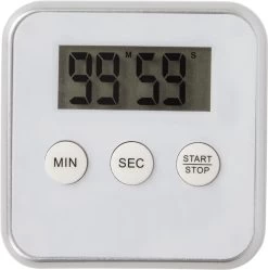 Merkloos Premium Witte Magnetische Kookwekker Inclusief Standaard + Gratis Batterij | Digitale Kook Wekker Wit