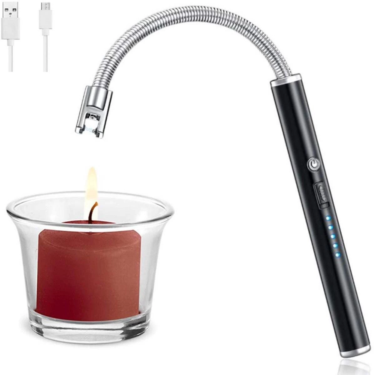 Merkloos BBQ Aansteker Oplaadbaar Met Usb Kabel - Elektrische Keuken Aansteker - Flexibele Aansteker - Zwart 4 Merkloos BBQ Aansteker Oplaadbaar Met Usb Kabel - Elektrische Keuken Aansteker - Flexibele Aansteker - Zwart - Afbeelding 2