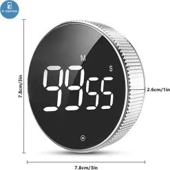 Digitale Kookwekker - Smart Timer - LED Display - Magnetisch Met Handige Draaiknop -Keukenbarbecue 1197x1200 12