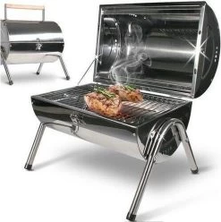 BBQ Collection Houtskoolbarbecue - Cilinder - Chroom -Keukenbarbecue 1197x1200 4