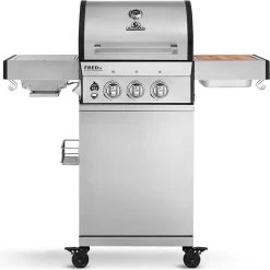 Burnhard Gas BBQ FRED JR. Deluxe - 2 Branders - Incl. Keramische Infraroodbrander & Afdekhoes - Deluxe