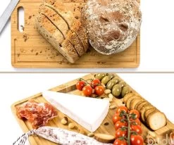 Budu Snijplank Bamboe XL - Snijplank Hout - Borrelplank - Broodplank - Tapasplank - Serveerplank - Houten Snijplanken - Snijplank Cadeau - 30 X 40cm -Keukenbarbecue 1200x1000 13