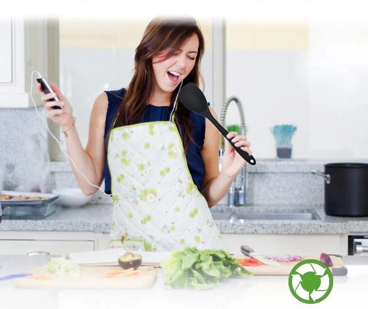 Merkloos Keukengerei Set - 10-delig - Anti-aanbak - Kookgerei Set - BBQ Accessoires - Grijs 8 Merkloos Keukengerei Set - 10-delig - Anti-aanbak - Kookgerei Set - BBQ Accessoires - Grijs - Afbeelding 6