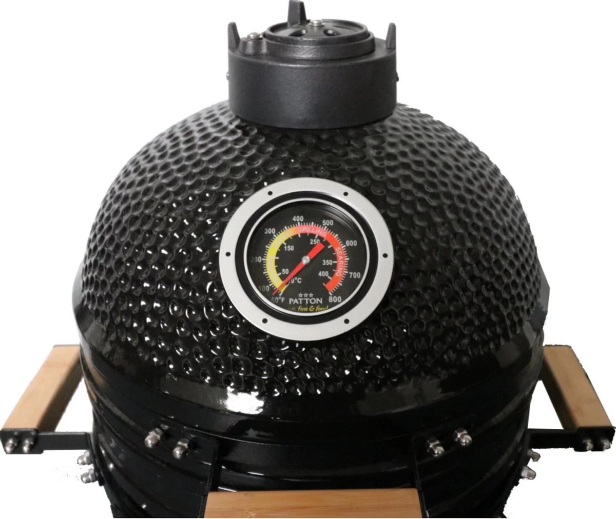 Patton Kamado 15" - Keramisch - Tafel Model - Premium Black - Medium - Zwart 8 Patton Kamado 15" - Keramisch - Tafel Model - Premium Black - Medium - Zwart - Afbeelding 6