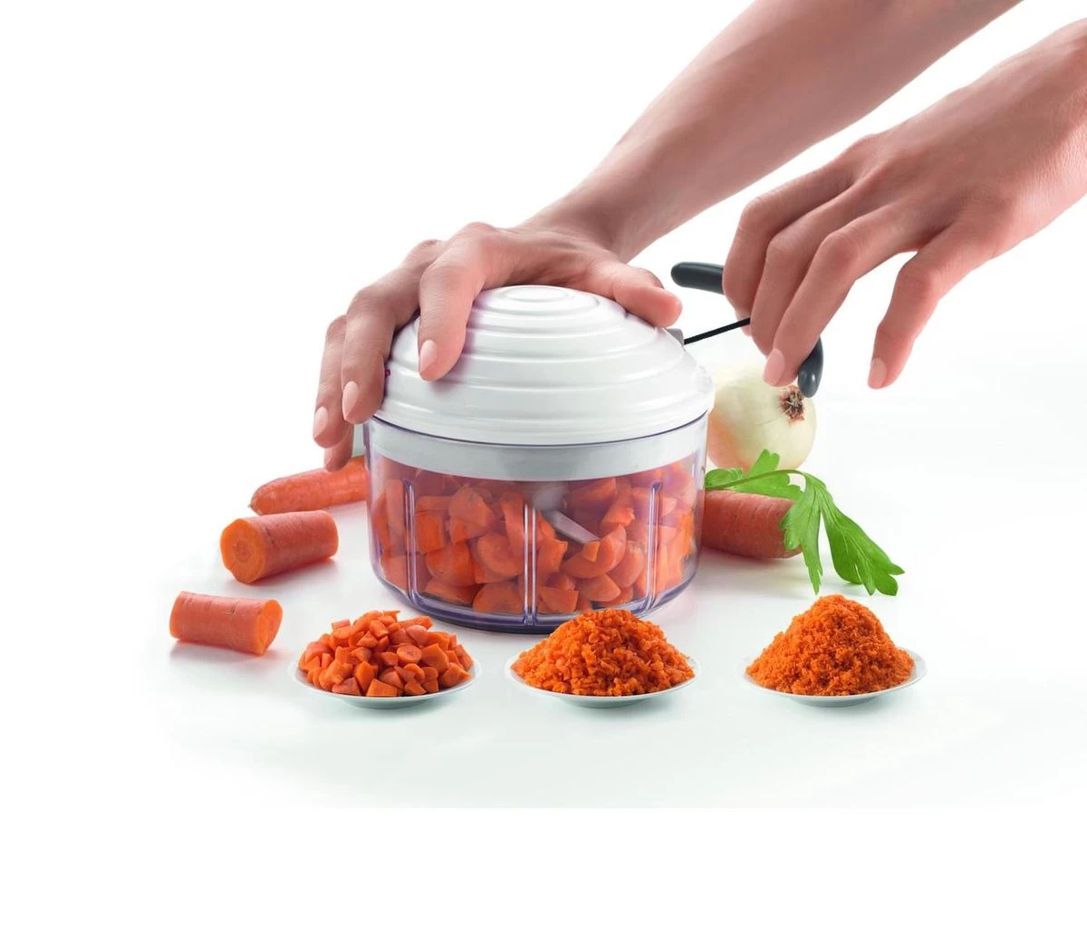 Tomado Metaltex - Rotomac Revolutionaire Groentehakker 3 Tomado Metaltex - Rotomac Revolutionaire Groentehakker