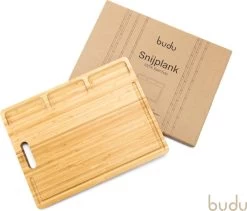 Budu Snijplank Bamboe XL - Snijplank Hout - Borrelplank - Broodplank - Tapasplank - Serveerplank - Houten Snijplanken - Snijplank Cadeau - 30 X 40cm -Keukenbarbecue 1200x1023 4