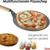 Pizzaschep 30 Cm Voor Oven Of BBQ - Rond - RVS - Met Houten Handvat -Keukenbarbecue 1200x1033 3