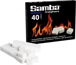 Samba Aanmaakblokjes Wit - 40 Stuks -Keukenbarbecue 1200x1036 1