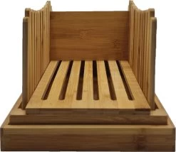 Stelleriana Broodsnijder Of Broodsnijmachine Van Bamboo Hout Als Hulpmiddel Bij Het Snijden Van Vers Zelf Gebakken Brood En Broodbakken. Bevat Een Broodplank/Snijplank Met Kruimelbak/Kruimelvanger. -Keukenbarbecue 1200x1039 5