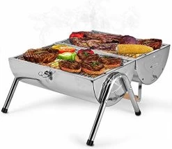 BBQ Collection Houtskoolbarbecue - Cilinder - Chroom -Keukenbarbecue 1200x1046