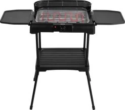 Princess 112250 Elektrische BBQ Met Zijplanken - BBQ - 40x25cm - Met En Zonder Statief Te Gebruiken - Met Zijplankjes - Ook Te Gebruiken Als Tafelgrill - 2200W -Keukenbarbecue 1200x1065 2