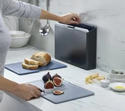 Joseph Joseph JosephJoseph - Folio - Snijplank - In Houder - Groot - Set Van 5 Stuks - Grijs -Keukenbarbecue 1200x1065 3