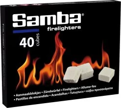 Samba Aanmaakblokjes Wit - 40 Stuks -Keukenbarbecue 1200x1073 1