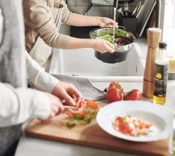 OMID HOME Vergiet - Vouwbaar - Inklapbaar - Grijs / RVS / En Te Gebruiken Als Stoominzet / Pastakoker Met Vergiet / Stoom Vergiet -Keukenbarbecue 1200x1076 2