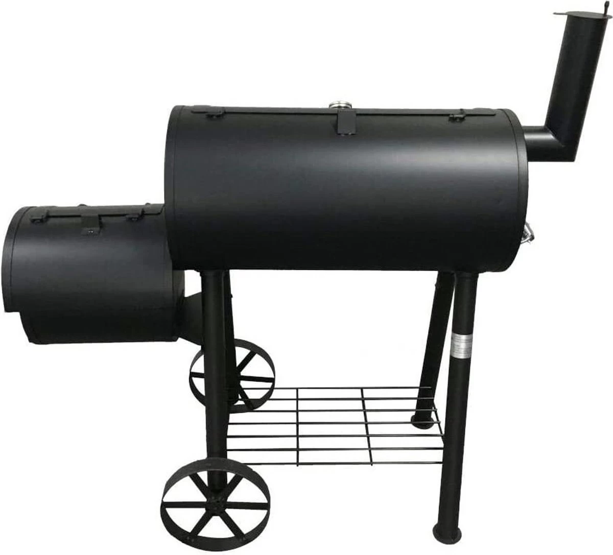 Fire Beam Houtskool Barbecue - Grilloppervlak (LxB) 35 X 66 Cm - Smoker - Zwart 9 Fire Beam Houtskool Barbecue - Grilloppervlak (LxB) 35 X 66 Cm - Smoker - Zwart - Afbeelding 7